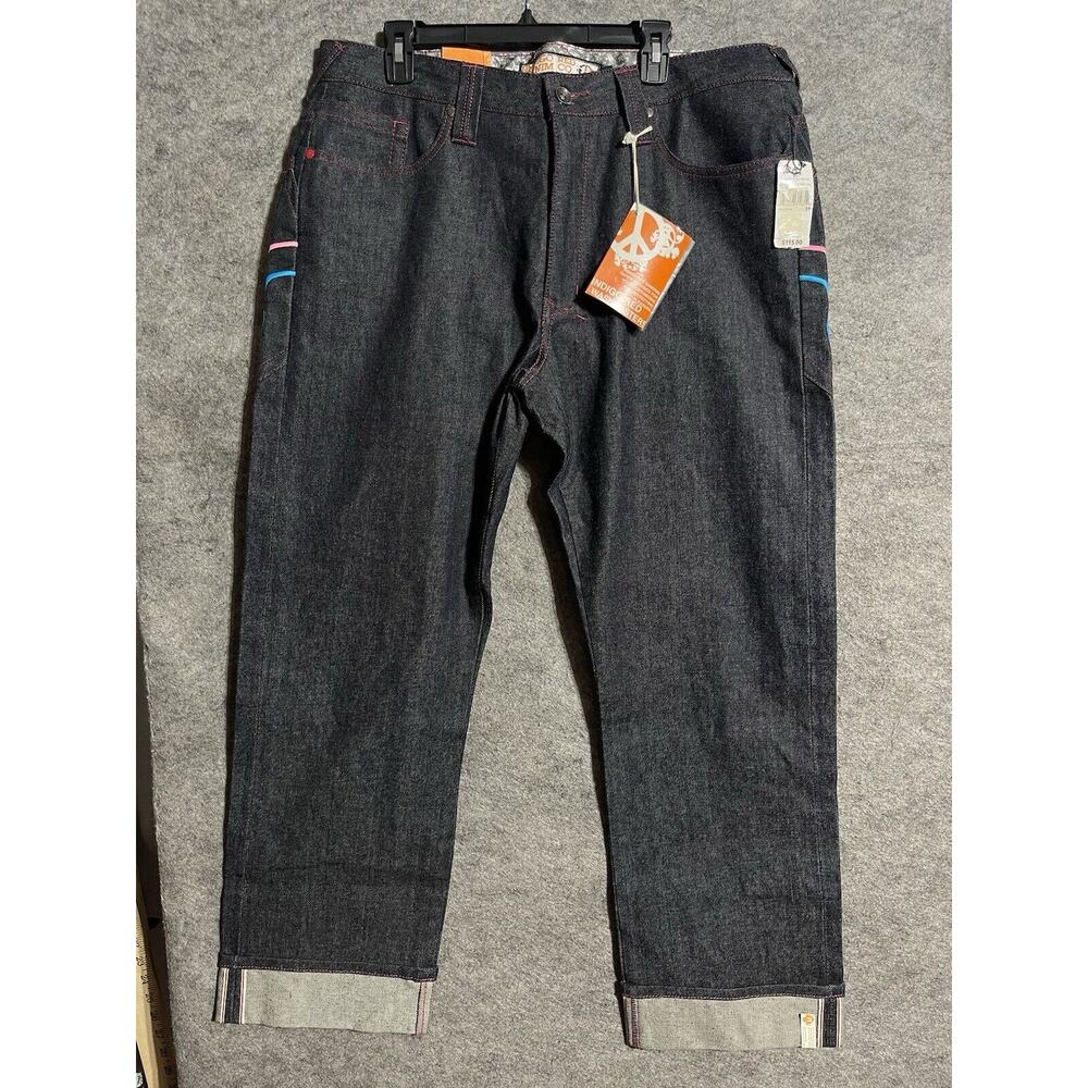 Vintage Y2K Indigo Red Denim Co Jeans Sz 38X31 Baggy Skater Hip Hop Streetwear